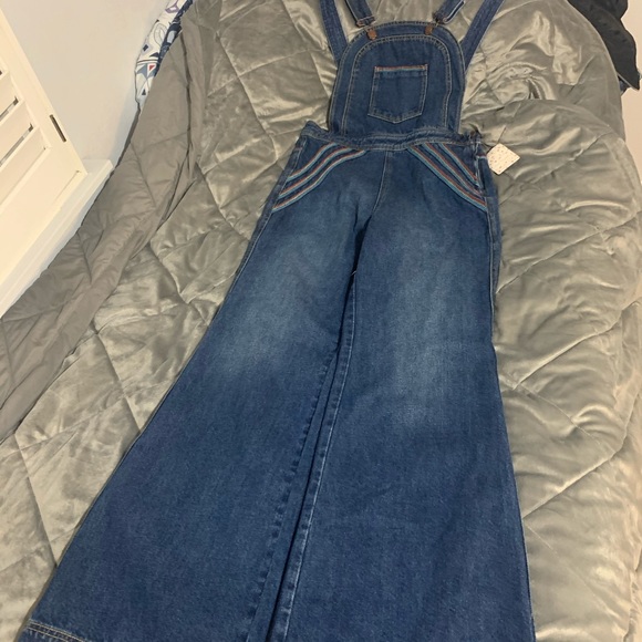 Free People Chasing Rainbows Wide leg overall - Picture 7 of 10
